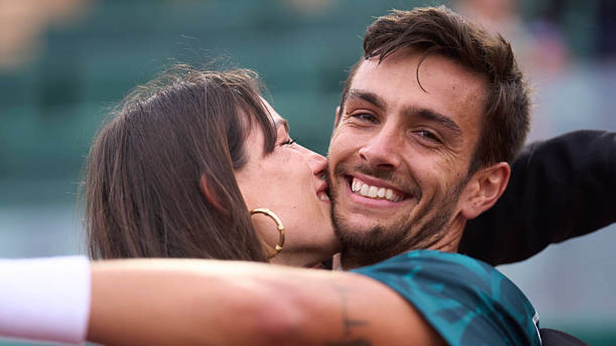 Musetti and his partner confirm the arrival of a second child. Photo: Getty Images.