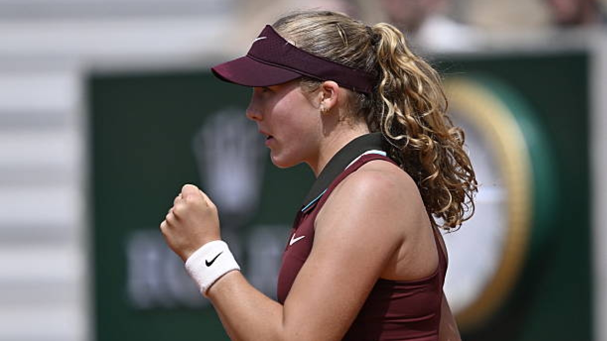 Una seria Andreeva derrota a Krueger y sigue de dulce en Roland Garros. Foto: Gettyimages