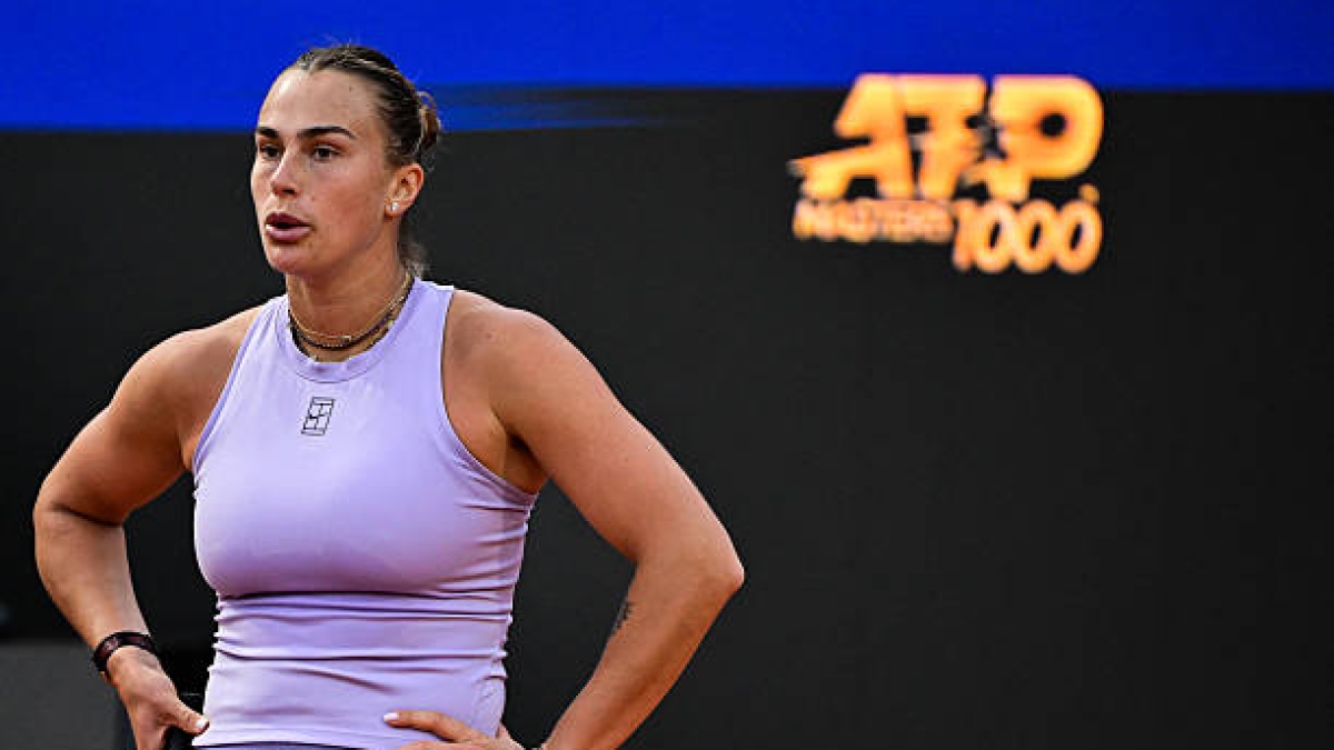 Sabalenka confronts a fan in Rome: "Shut the fucking mouth". Photo: Getty