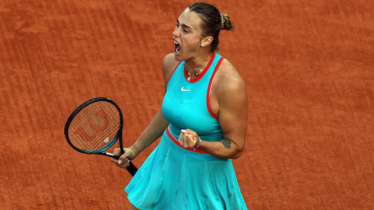 Sabalenka sigue con el rodillo en este Roland Garros 2025. Foto: Getty