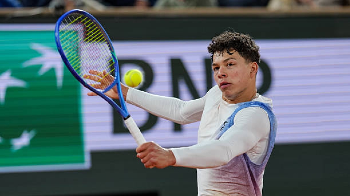 Ben Shelton, in the third round of Roland Garros 2025. Photo: gettyimages