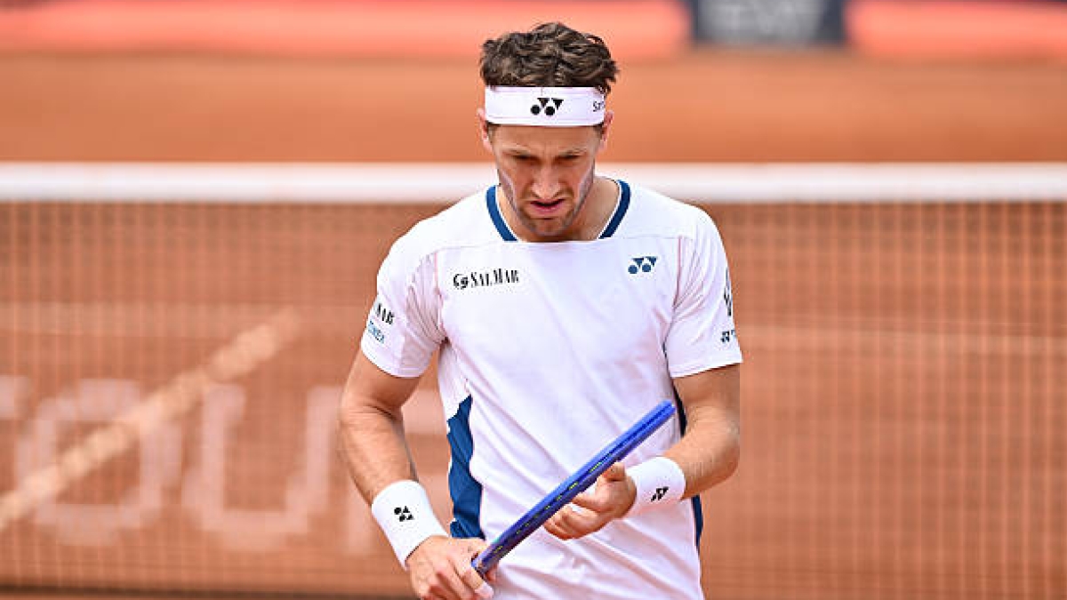 Casper Ruud talks about his upcoming match against Jannik Sinner at the ATP Rome 2025. Photo: Getty