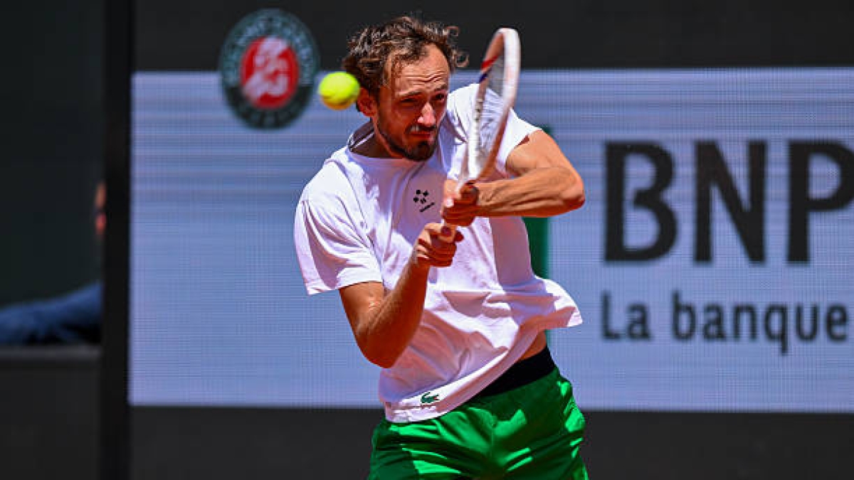 Daniil Medvedev, aspiraciones en Roland Garros 2025. Foto: gettyimages