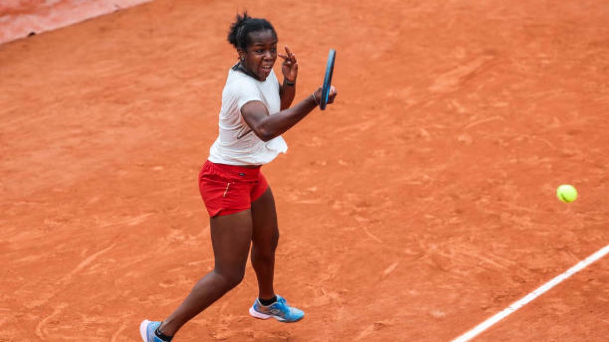 Daphne Mpetshi-Perricard at Roland Garros. Photo: Getty Images
