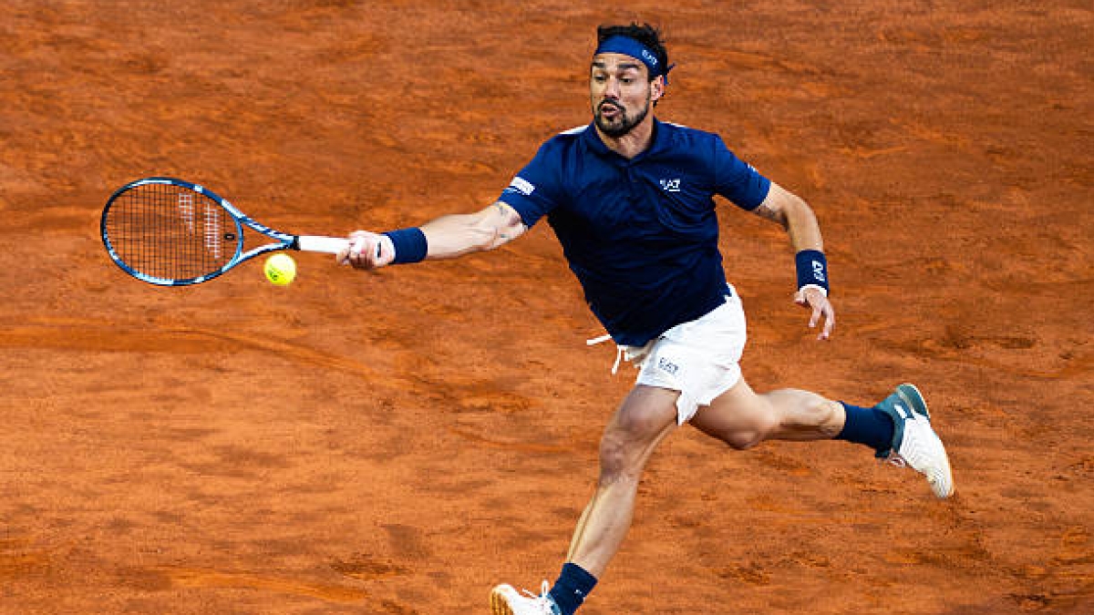 Fabio Fognini, despedida de Roma. Foto: gettyimages