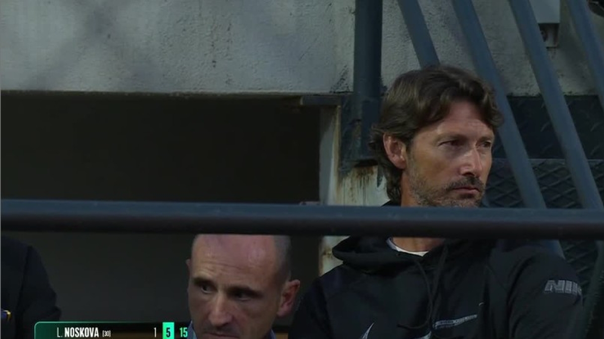 Juan Carlos Ferrero and Albert Molina at the Rome Masters 2025. Photo: WTA TV.