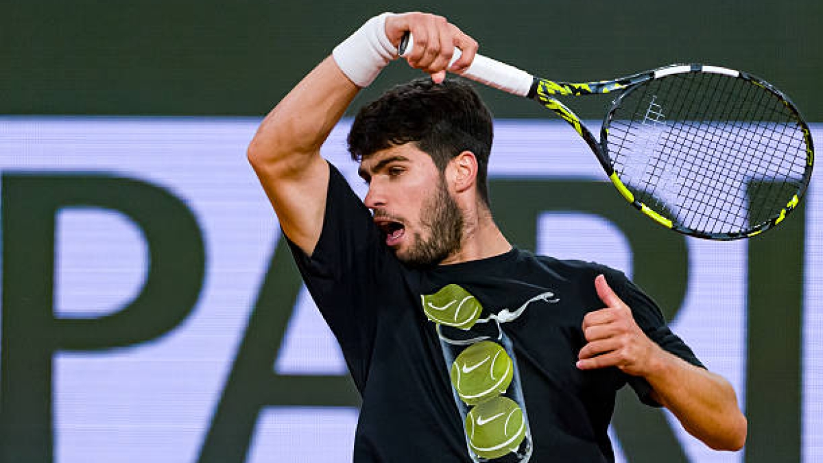 Horario y dónde ver a Carlos Alcaraz contra Giulio Zeppieri, debut en Roland Garros 2025. Foto: Getty