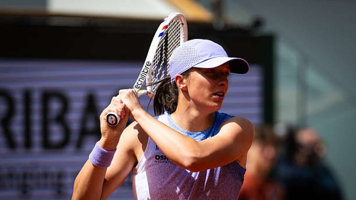 Iga Swiatek, en Roland Garros 2025. Foto: gettyimages