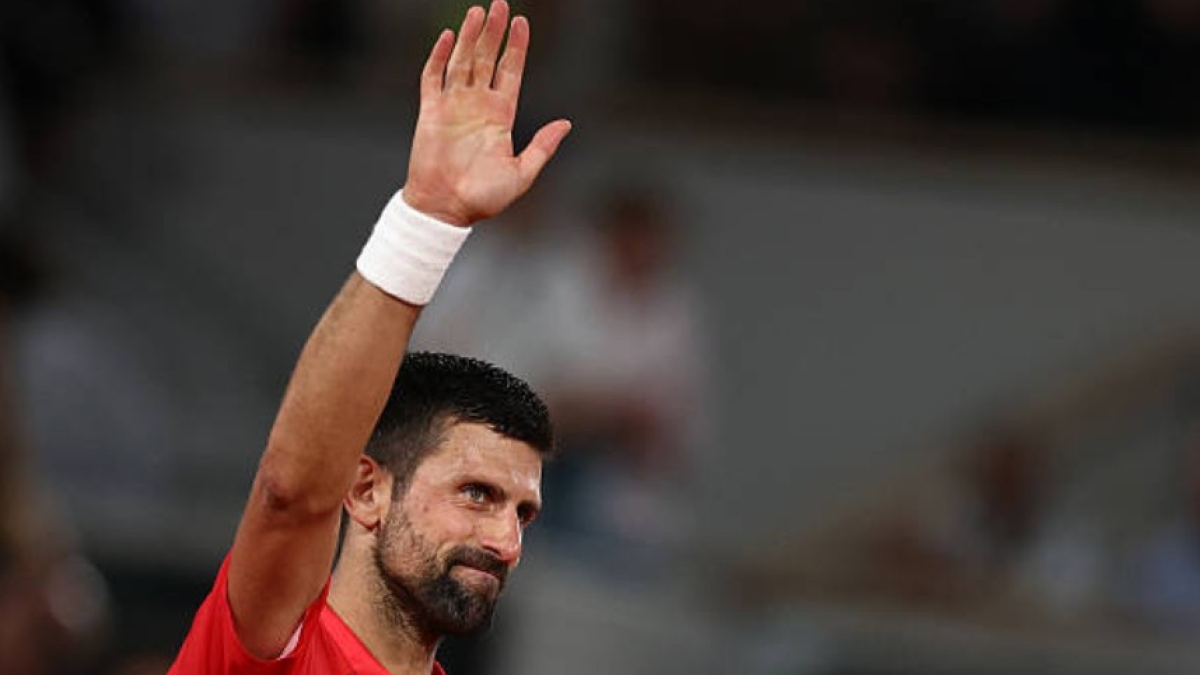 Novak Djokovic at Roland Garros 2025. Photo: Getty