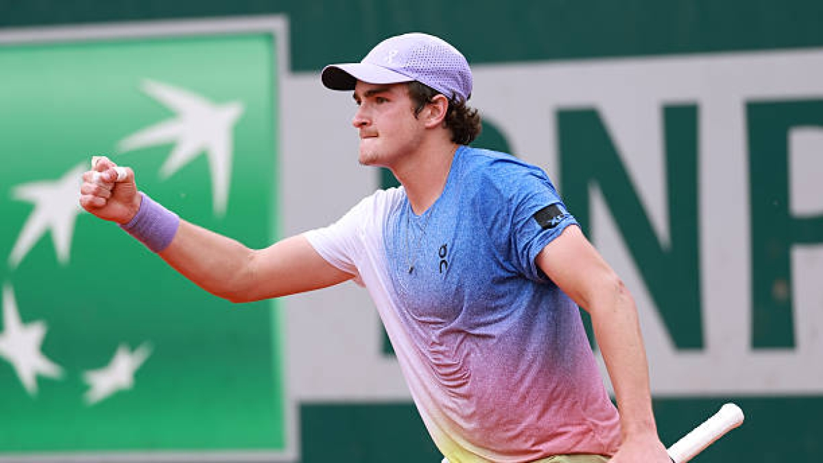 Joao Fonseca, en Roland Garros 2025. Foto: gettyimages