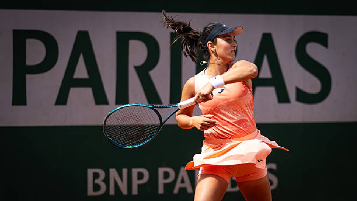 Leyre Romero, en Roland Garros 2025. Foto: gettyimages