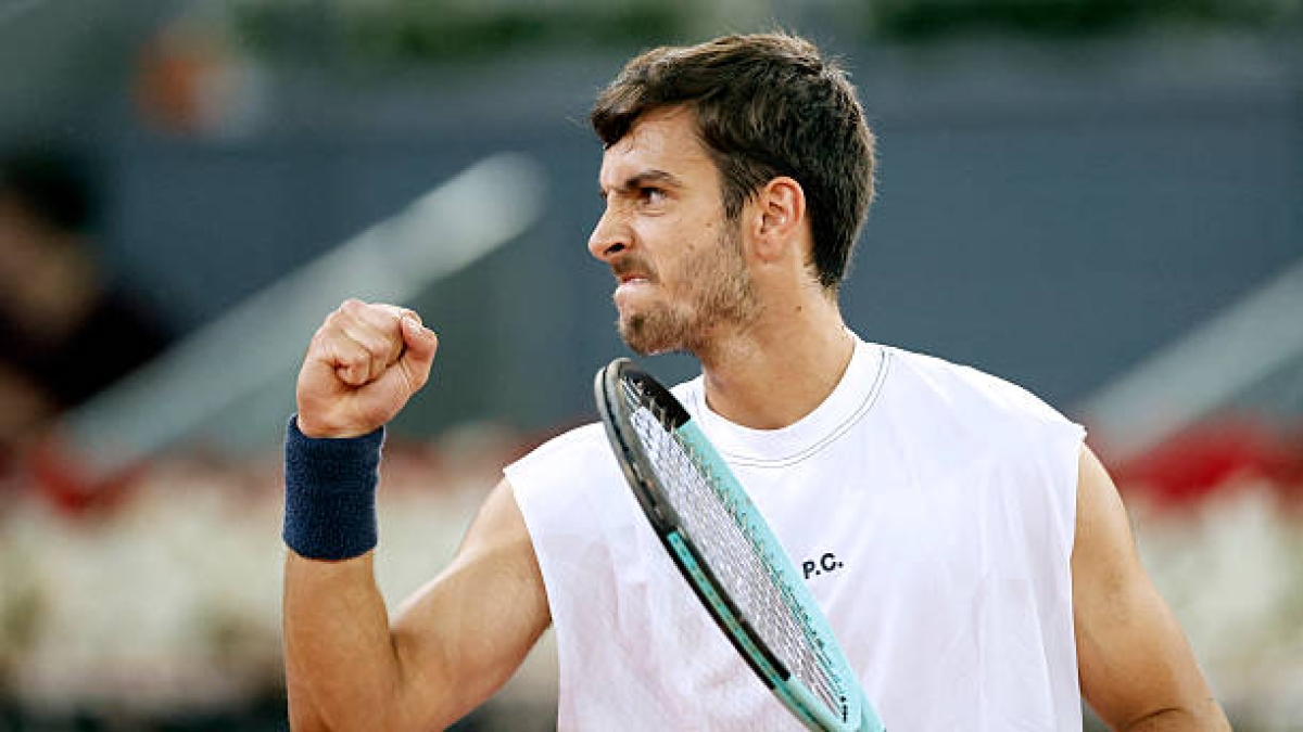 Lorenzo Musetti beats De Miñaur in Madrid. Photo: gettyimages