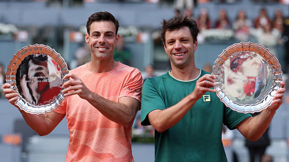Marcel Granollers y Horacio Zeballos, campeones del Mutua Madrid Open 2025. Foto: Getty