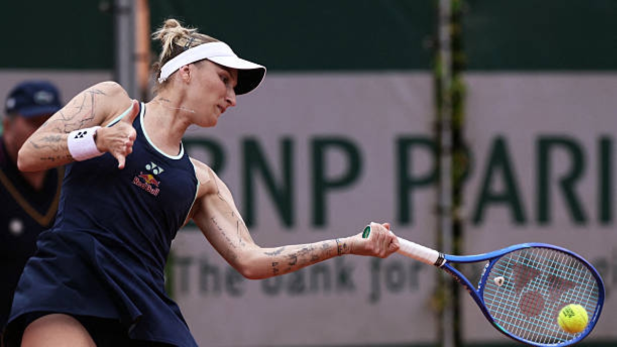 Markéta Vondroušová at Roland Garros 2025. Photo: Getty Images.