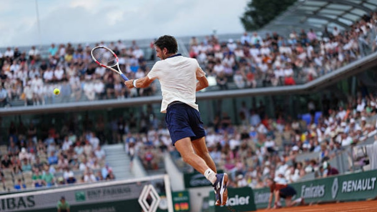 Cameron Norrie en Roland Garros 2025. Foto: Getty