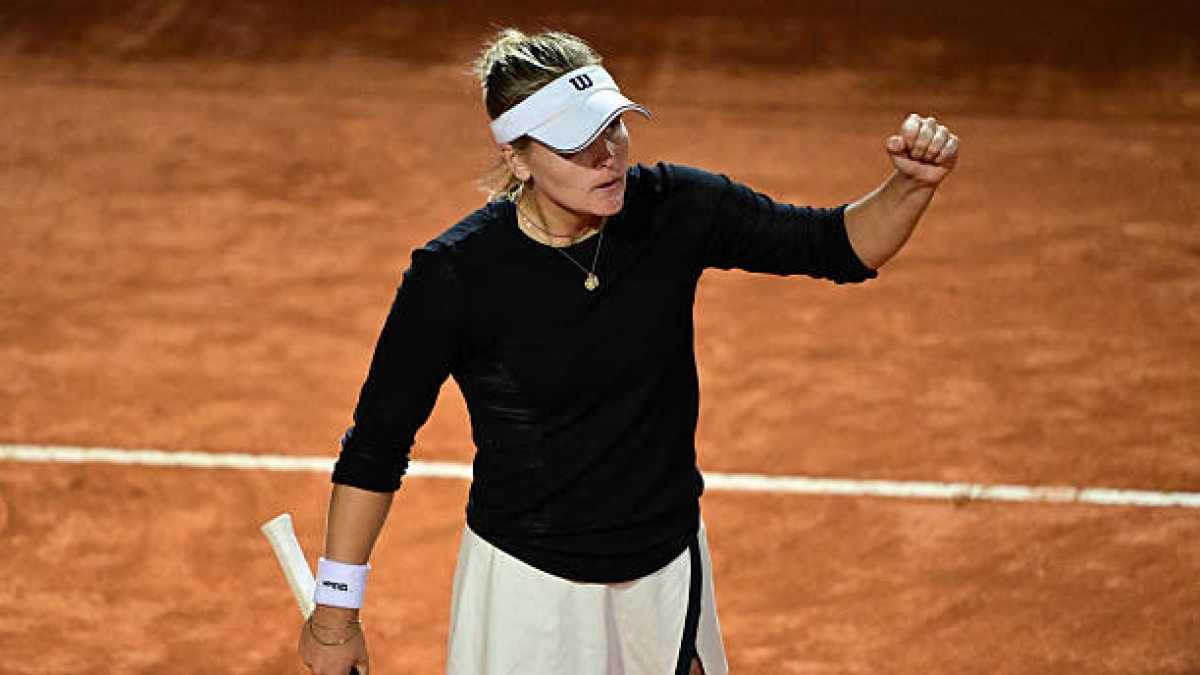 Peyton Stearns beats Svitolina in Rome. Photo: gettyimages