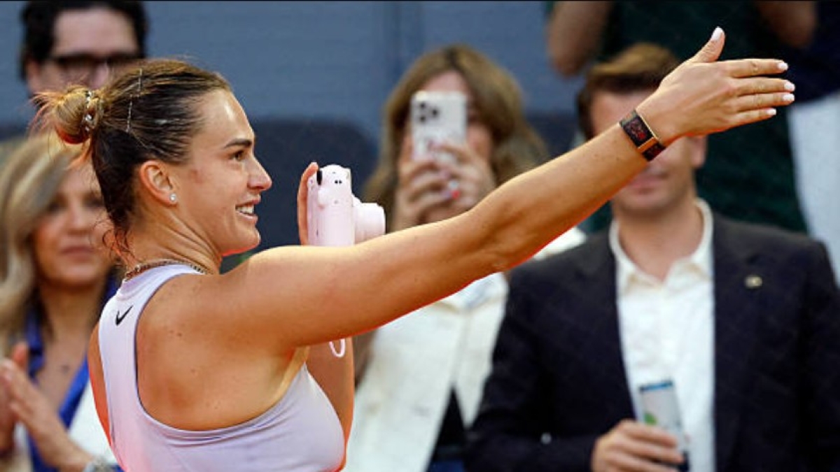 Aryna Sabalenka at the Mutua Madrid Open 2025