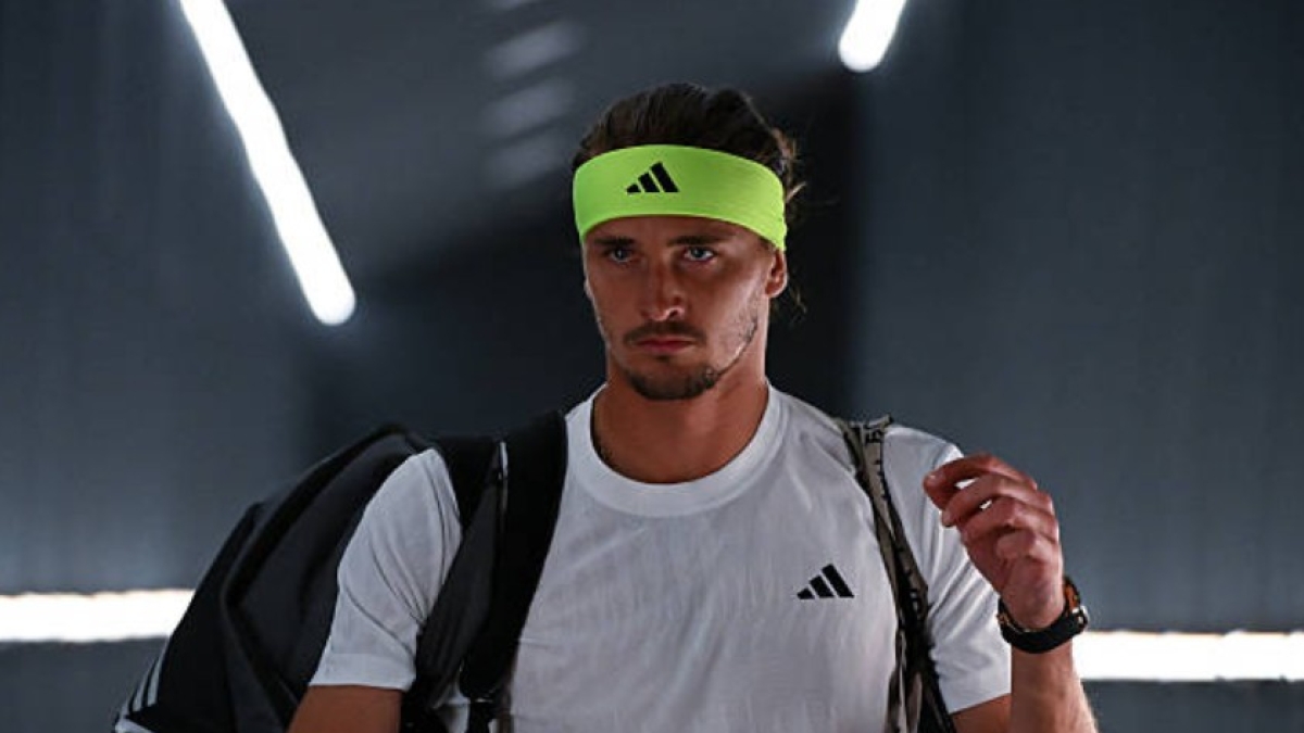 Alexander Zverev a punto de saltar a pista en el ATP Roma 2025. Foto: Getty