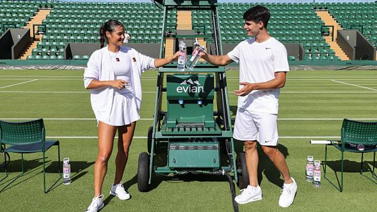 Alcaraz and Raducanu meet again at Wimbledon. Photo: Getty Images