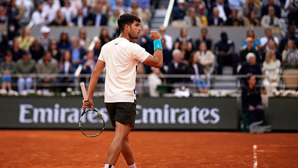 Alcaraz, more effective than anyone when the match goes to the fifth set. Photo: Getty Images