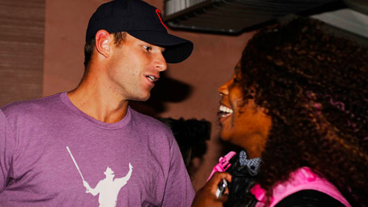 Andy Roddick junto a Serena Williams. Fuente: Getty