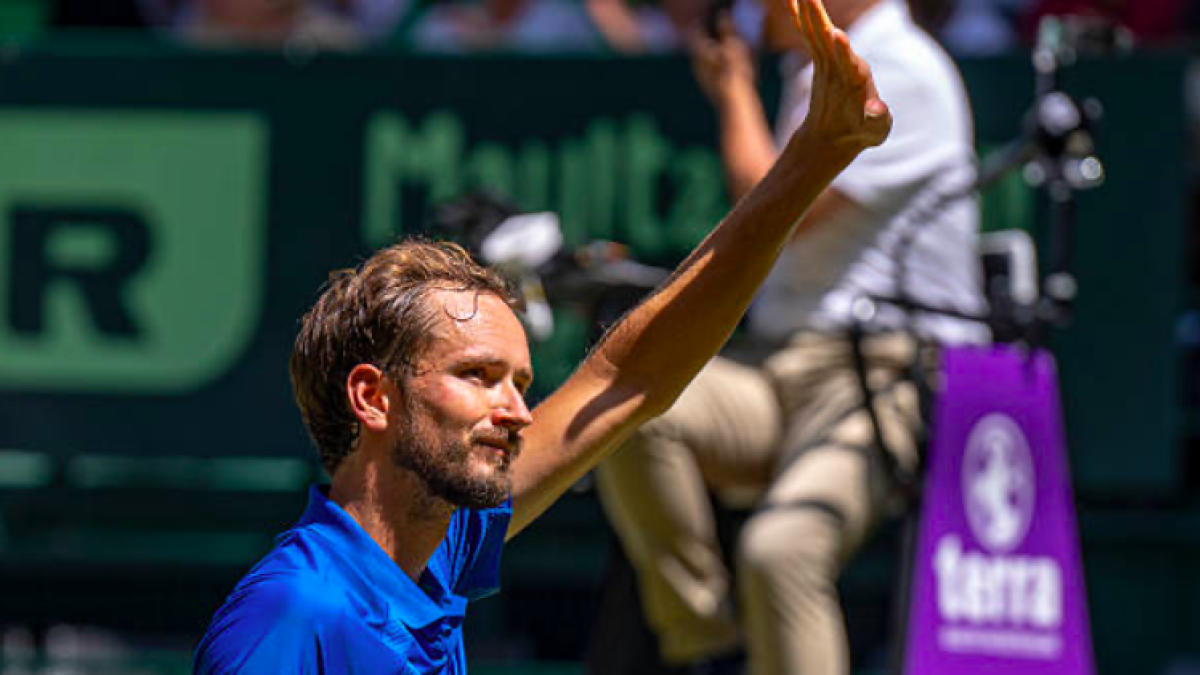 Daniil Medvedev busca el título en Halle 2025. Fuente: Getty