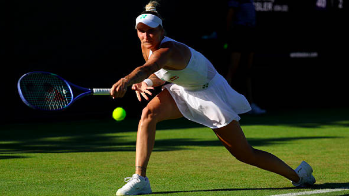 Así aprendió Vondrousova a jugar en hierba. Fuente: Getty