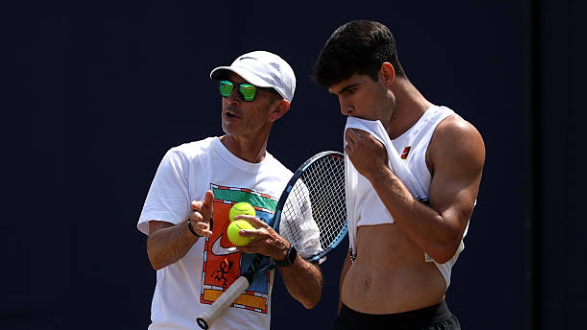 Samu López, before Alcaraz's debut at Queen's: "We have come with little time, but with desire and excitement." Photo: Getty Images