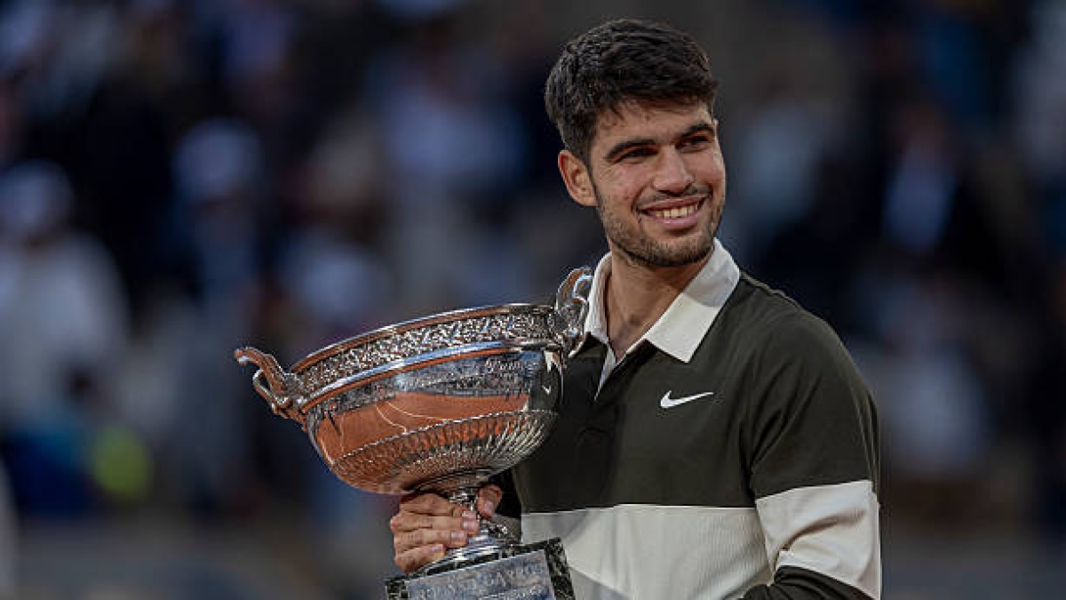 Carlos Alcaraz, final won three match points. Photo: gettyimages
