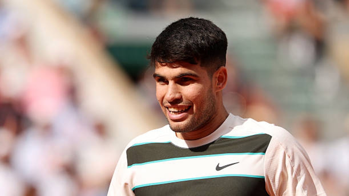 Carlos Alcaraz, gesto de deportividad. Foto: gettyimages