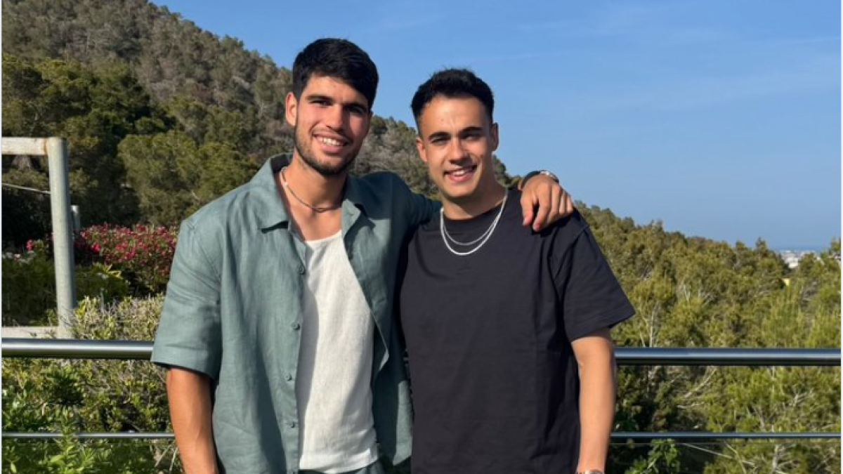 Alcaraz, en Ibiza. Foto: instagram Sergio Reguilón