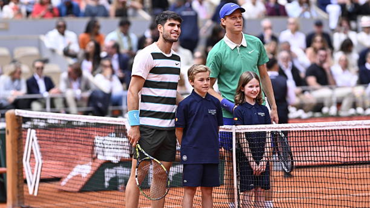 Alcaraz y Sinner, comparación con Nadal. Foto: gettyimages