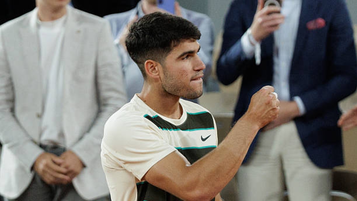 Carlos Alcaraz, horario dónde ver ante Musetti en Roland Garros 2025. Foto: gettyimages