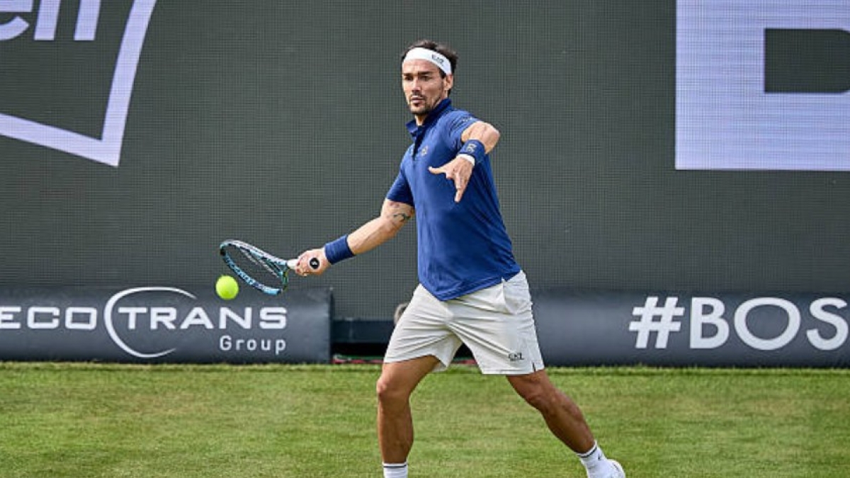 Fabio Fognini en el ATP Stuutgart 2025. Foto: Getty