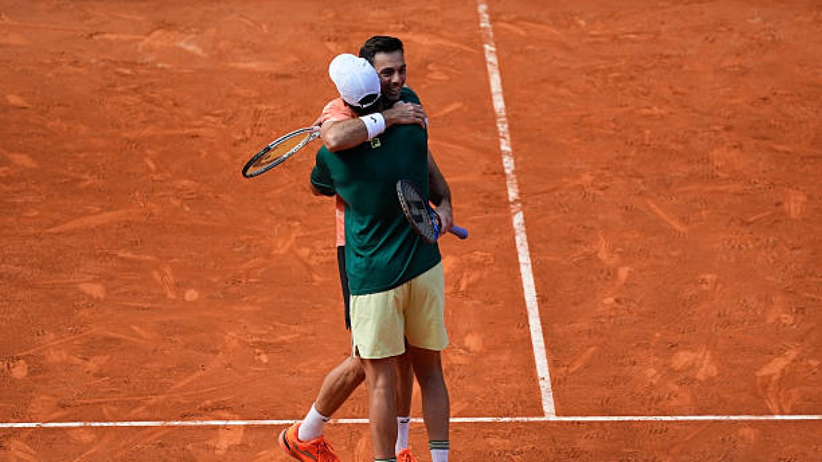 Marcel Granollers y Horacio Zeballos, en Roland Garros 2025. Foto: gettyimages
