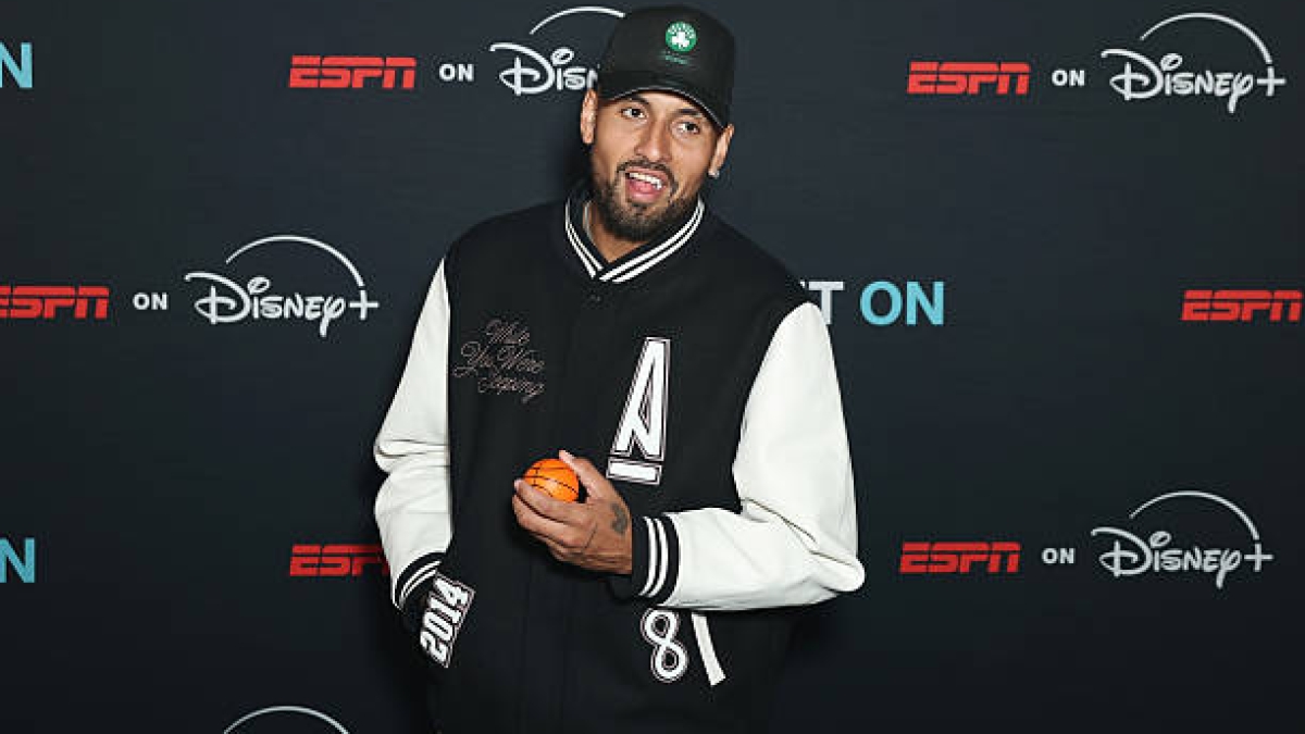Nick Kyrgios speaks before Wimbledon 2025, but he won't be there. Photo: Getty