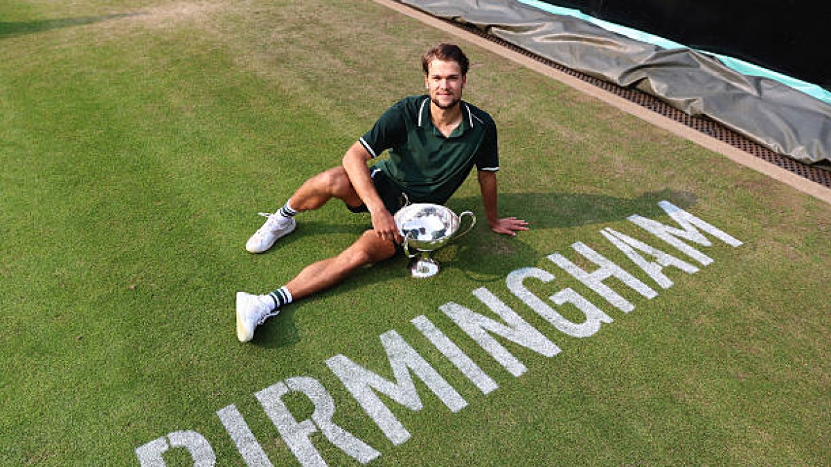 Otto Virtanen, campeones en hierba. Foto: gettyimages
