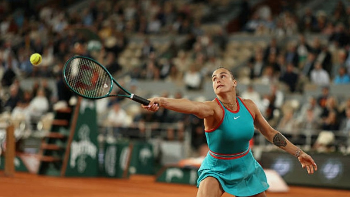 Aryna Sabalenka at Roland Garros 2025. Photo: Getty