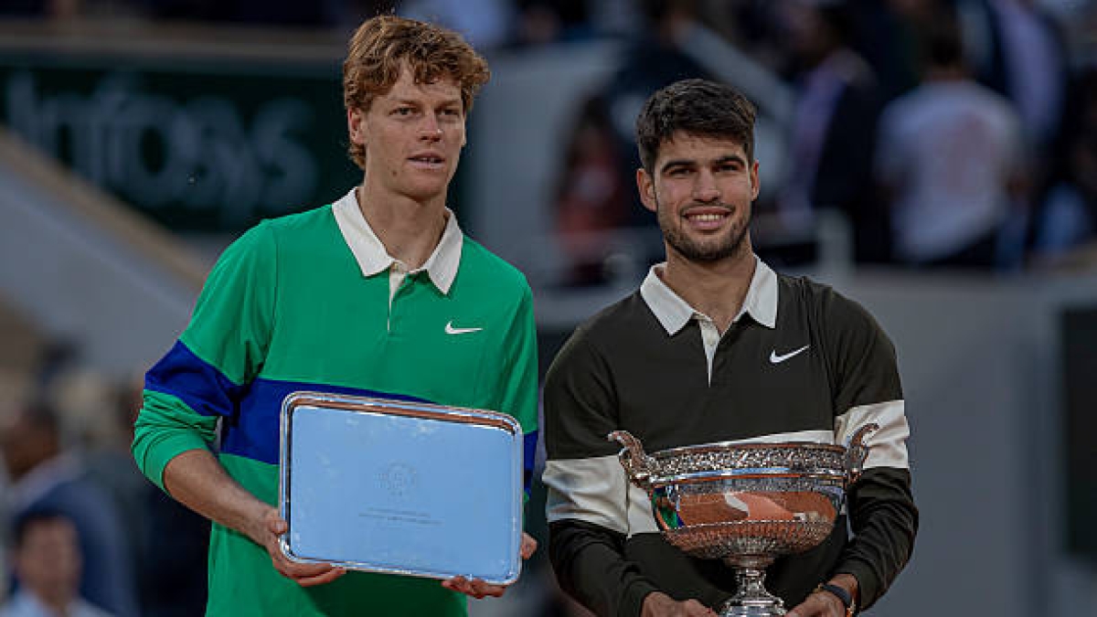 Sinner y Alcaraz, generación nacidos en los 2000. Foto: gettyimages