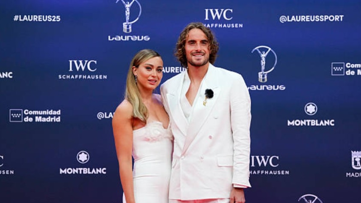 Paula Badosa y Stefanos Tsitsipas. Foto: Getty