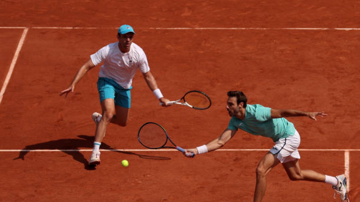 Zeballos y Granollers, finalistas en Roland Garros 2025. Foto: gettyimages