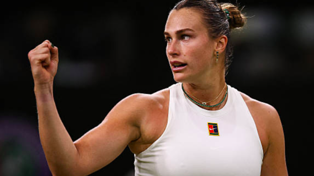Aryna Sabalenka values her victory against Raducanu. Source: Getty