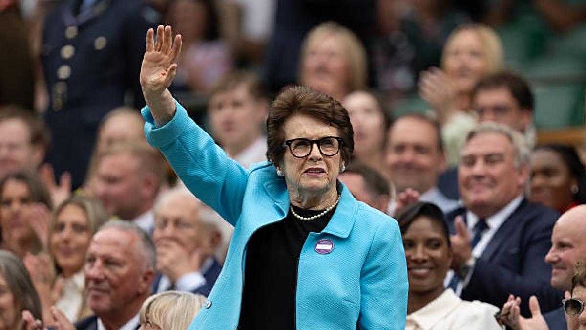 Billie Jean King has a clear favorite for Wimbledon: "I would like to see Djokovic win one more Grand Slam." Photo: Getty Images