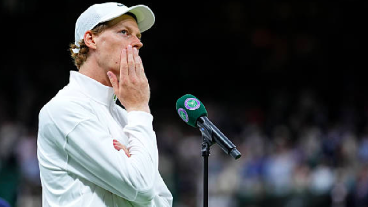 Jannik Sinner habló de sus problemas de codo en Wimbledon. Fuente: Getty