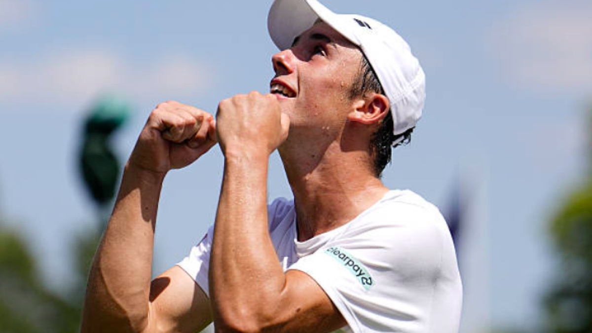 Así es Oliver Tarvet, el próximo rival de Alcaraz en Wimbledon. Fuente: Getty