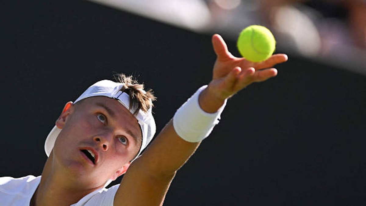 Rune, after training with Agassi: "It's nice to meet people who like tennis as much as I do." Photo: Getty Images