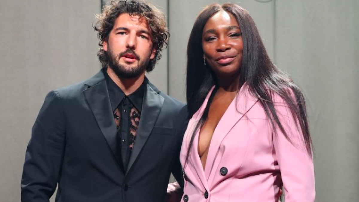 Venus Williams alongside Andrea Preti, her fiancé. Source: Getty