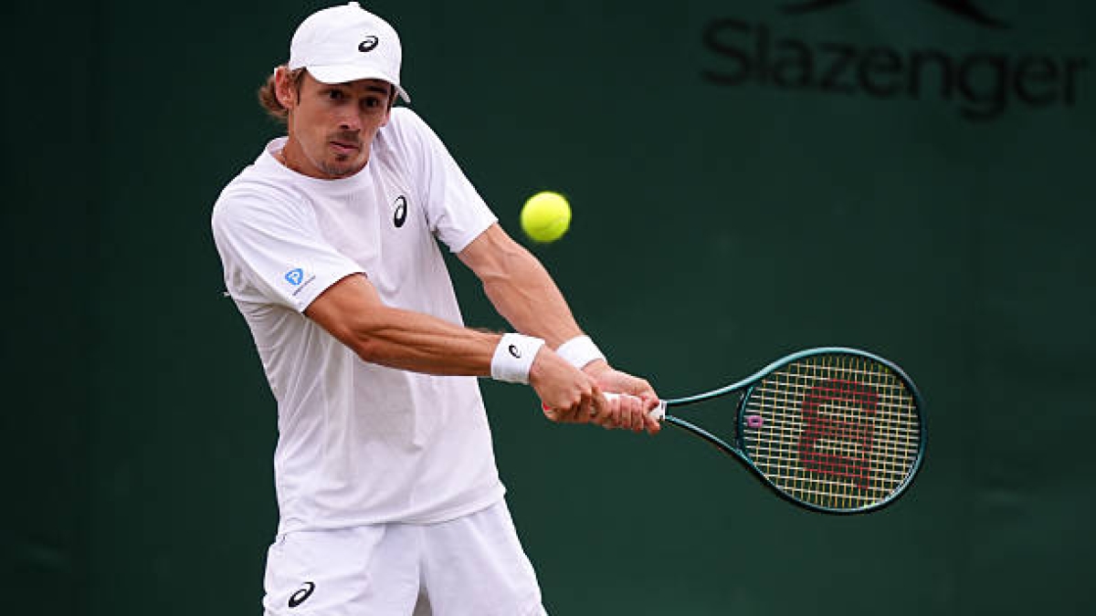 Alex De Miñaur habla sobre Novak Djokovic en Wimbledon. Foto: Getty