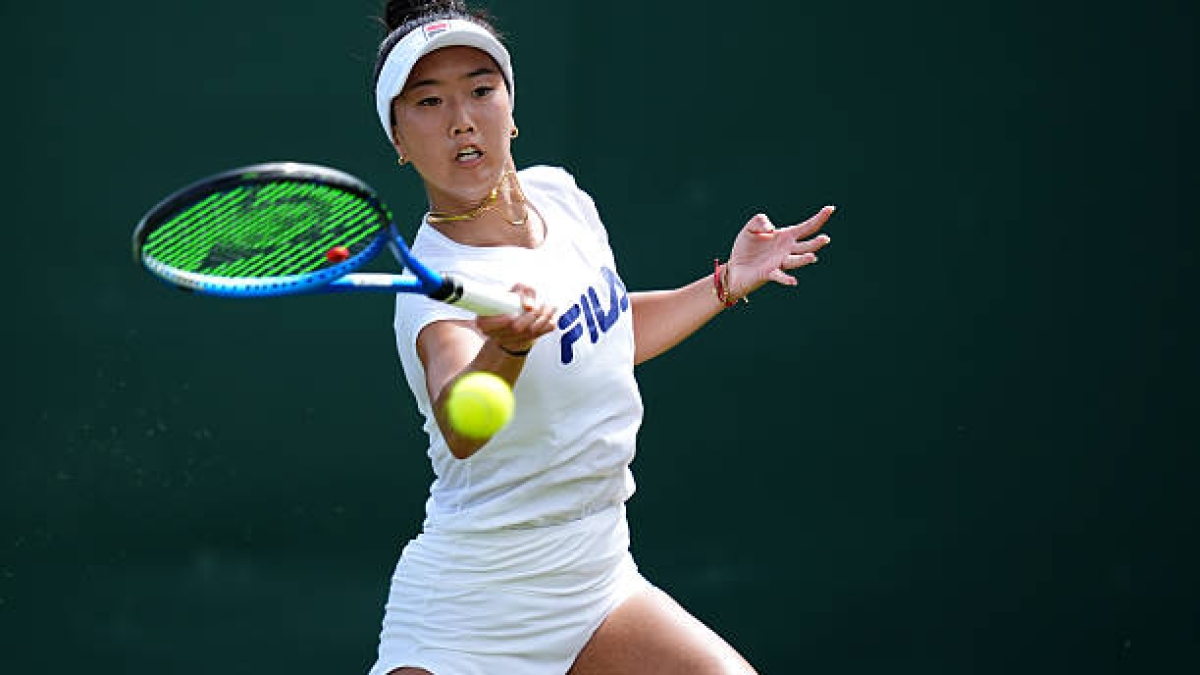 WTA Iasi 2025. Li le da la vuelta al partido contra Maristany. Foto: Getty