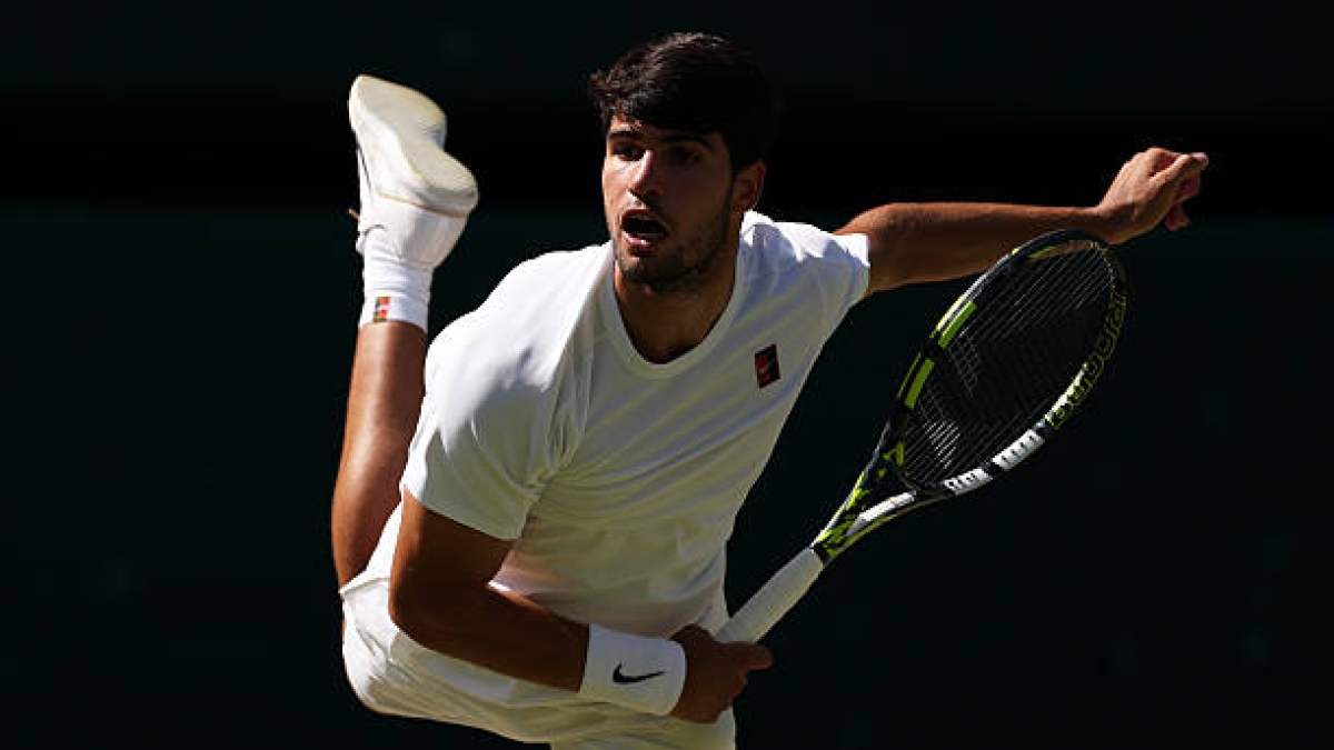 Alcaraz, quinto jugador con más victorias consecutivas en hierba. Foto: Getty